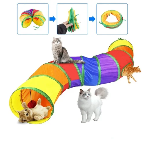 Collapsible Cat Playing Tunnel