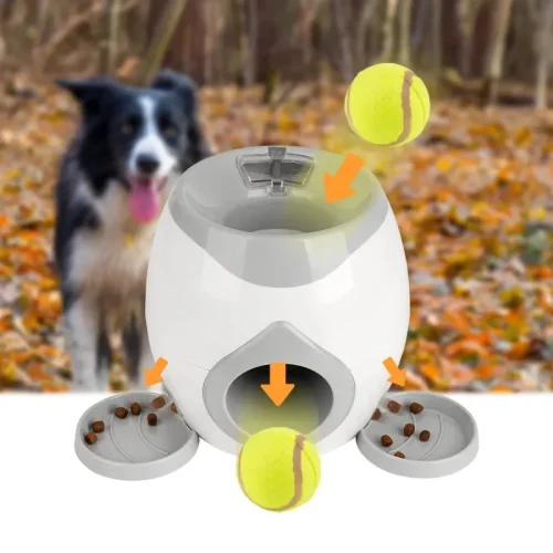 Tennis Ball Feeder Toy for Dogs & Cats